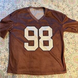 Brown Mesh Jersey with Number 98